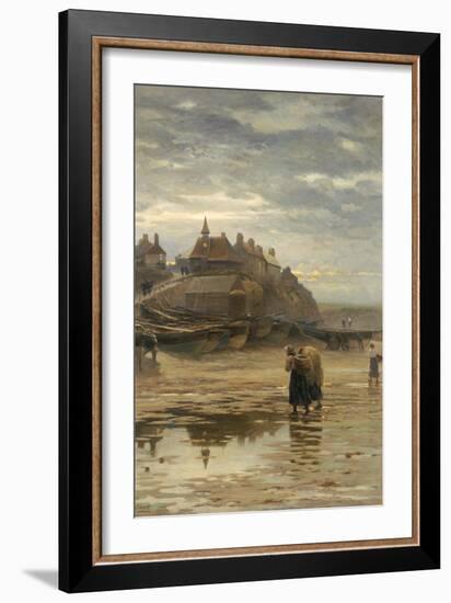 Darkness Falls from the Wings of Night, 1886-Robert Jobling-Framed Giclee Print