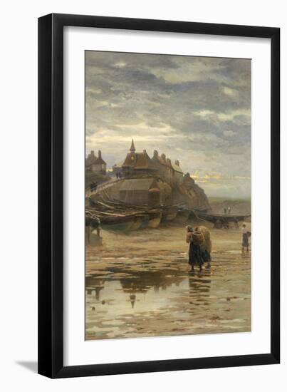 Darkness Falls from the Wings of Night, 1886-Robert Jobling-Framed Giclee Print