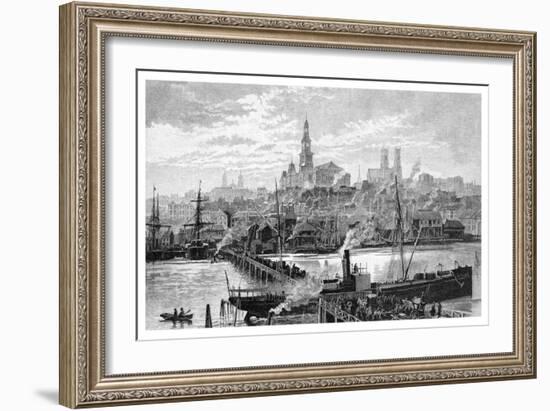 Darling Harbour, from Pyrmont, Sydney, New South Wales, Australia, 1886-Frederic B Schell-Framed Giclee Print