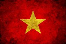 Grunge Vietnam Flag-darrenwhi-Art Print