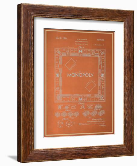 Darrow Monopoly Blueprint-null-Framed Art Print