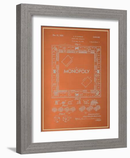 Darrow Monopoly Blueprint-null-Framed Art Print