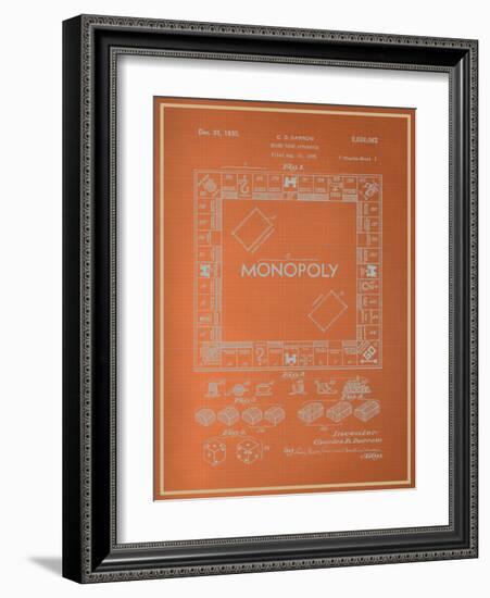 Darrow Monopoly Blueprint-null-Framed Art Print