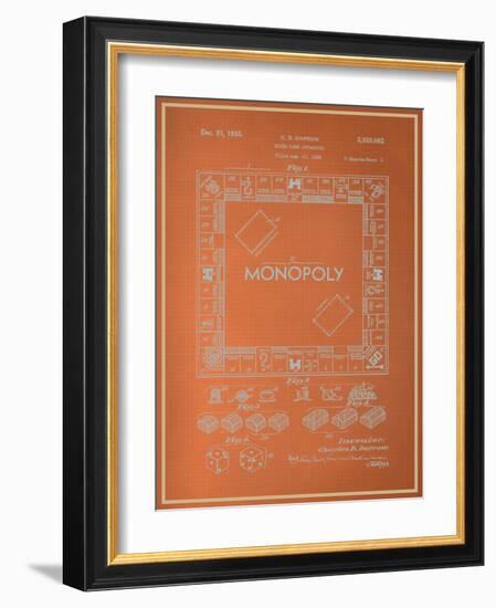 Darrow Monopoly Blueprint-null-Framed Art Print