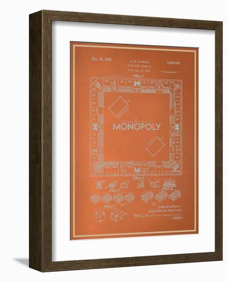 Darrow Monopoly Blueprint-null-Framed Art Print