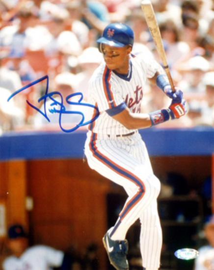 Darryl Strawberry Ny Mets Pinstripe Jersey Batting Vertical Mlb Auth Photo By Art Com