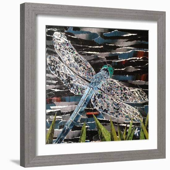 Dart - Emperor Dragonfly at Riverside-Kirstie Adamson-Framed Giclee Print