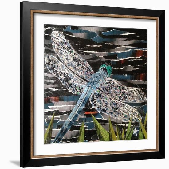 Dart - Emperor Dragonfly at Riverside-Kirstie Adamson-Framed Giclee Print