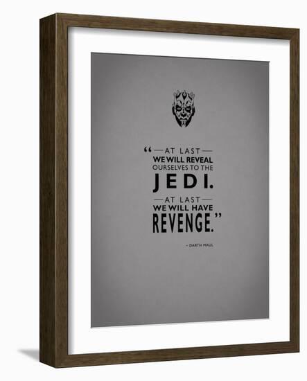 Darth Maul Revenge-Mark Rogan-Framed Art Print