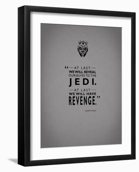 Darth Maul Revenge-Mark Rogan-Framed Art Print