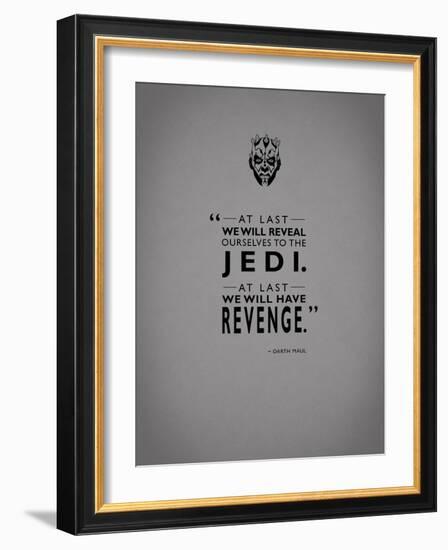 Darth Maul Revenge-Mark Rogan-Framed Art Print