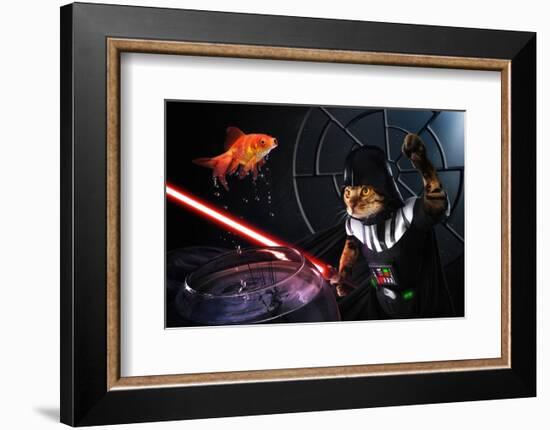 Darth Sushi-null-Framed Art Print