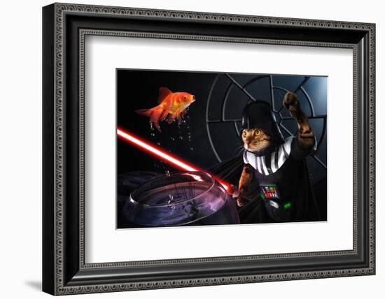 Darth Sushi-null-Framed Art Print