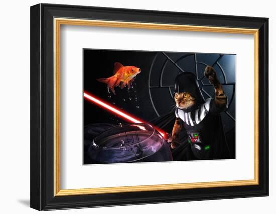 Darth Sushi-null-Framed Art Print