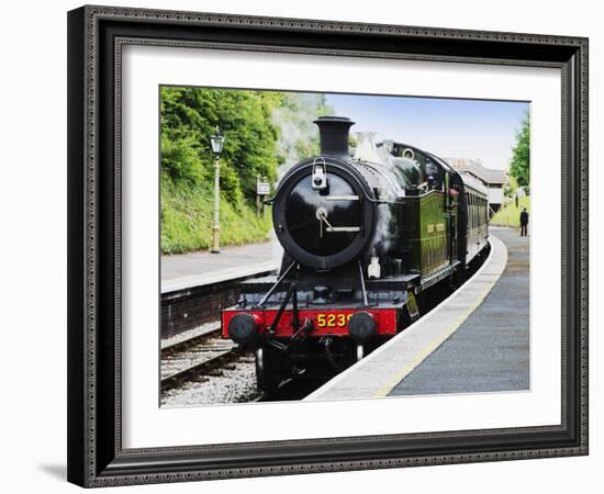 Dartmouth and Paignton Railway, Kingswear Station, Dartmouth, Devon, England, United Kingdom, Europ-David Hughes-Framed Photographic Print