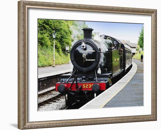 Dartmouth and Paignton Railway, Kingswear Station, Dartmouth, Devon, England, United Kingdom, Europ-David Hughes-Framed Photographic Print