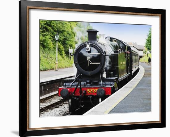 Dartmouth and Paignton Railway, Kingswear Station, Dartmouth, Devon, England, United Kingdom, Europ-David Hughes-Framed Photographic Print