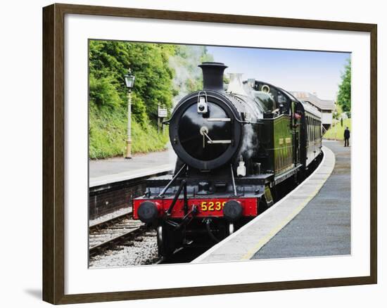 Dartmouth and Paignton Railway, Kingswear Station, Dartmouth, Devon, England, United Kingdom, Europ-David Hughes-Framed Photographic Print