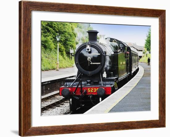 Dartmouth and Paignton Railway, Kingswear Station, Dartmouth, Devon, England, United Kingdom, Europ-David Hughes-Framed Photographic Print