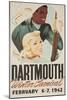 Dartmouth Winter Carnival Poster 1942-null-Mounted Giclee Print