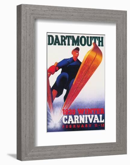 Dartmouthm, Winter Carnival, c.1938-null-Framed Art Print