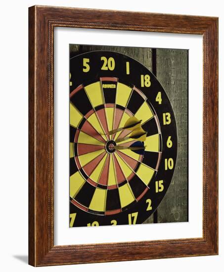 Darts and Dartboard-null-Framed Photographic Print