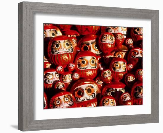 Daruma-Doll Fair, Kawagoe, Saitama, Japan-null-Framed Photographic Print