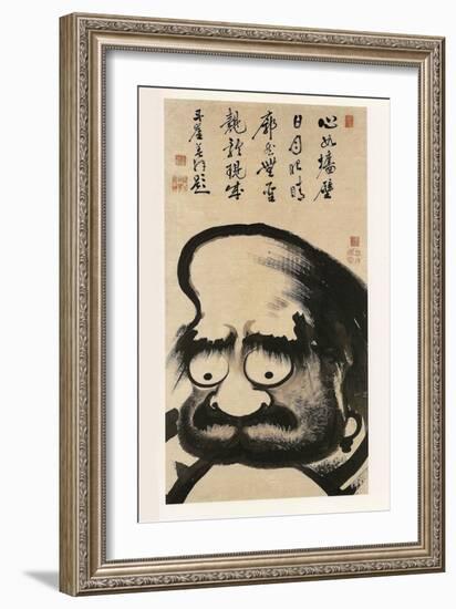 Daruma-Zu (Giant Daruma)-Ito Jakuchu-Framed Giclee Print