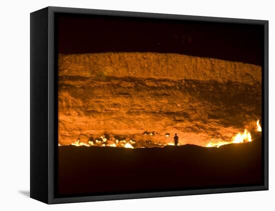 Darvaza Gas Crater, Turkmenistan, Central Asia, Asia-Michael Runkel-Framed Premier Image Canvas