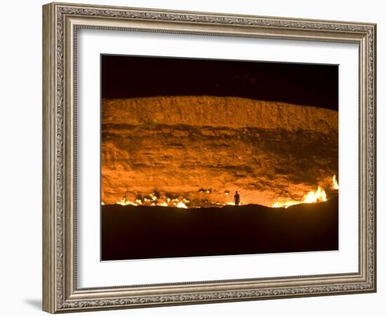 Darvaza Gas Crater, Turkmenistan, Central Asia, Asia-Michael Runkel-Framed Photographic Print