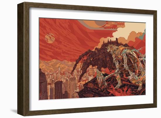 Darvaza-HR-FM-Framed Art Print