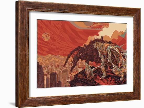 Darvaza-HR-FM-Framed Art Print