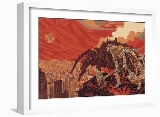 Darvaza-HR-FM-Framed Art Print