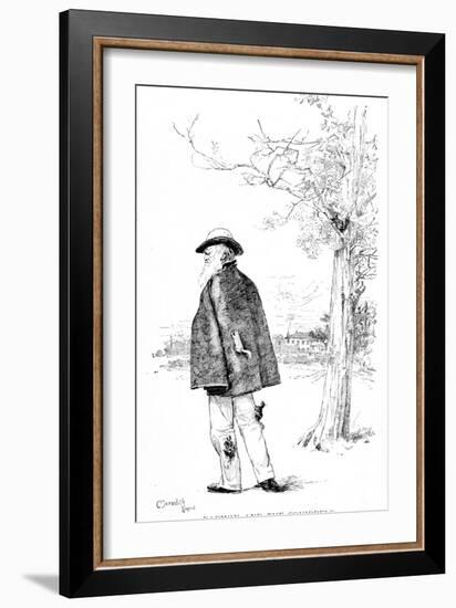 Darwin and the Squirrels, Illustration from 'Charles Darwin, His Life and Work'-Meredith Nugent-Framed Giclee Print