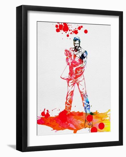 Daryl Dixon Watercolor-Lora Feldman-Framed Art Print