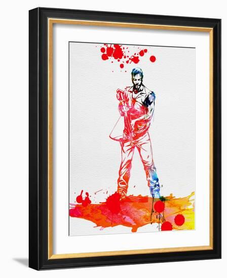 Daryl Dixon Watercolor-Lora Feldman-Framed Art Print