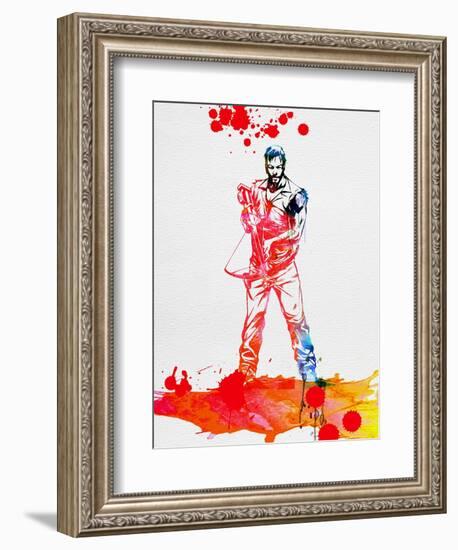 Daryl Dixon Watercolor-Lora Feldman-Framed Premium Giclee Print