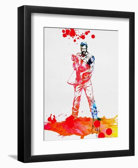 Daryl Dixon Watercolor-Lora Feldman-Framed Premium Giclee Print