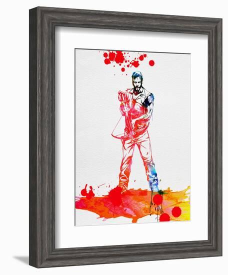 Daryl Dixon Watercolor-Lora Feldman-Framed Art Print