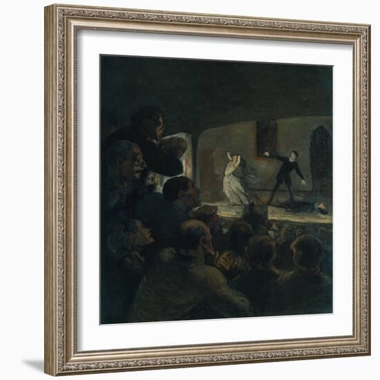 Das Drama. Gegen 1860-Honoré Daumier-Framed Giclee Print