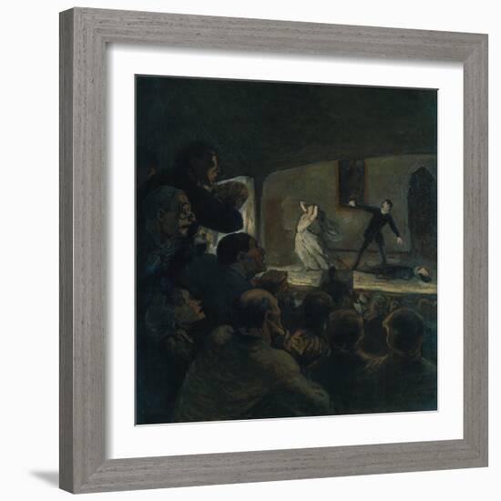 Das Drama. Gegen 1860-Honoré Daumier-Framed Giclee Print