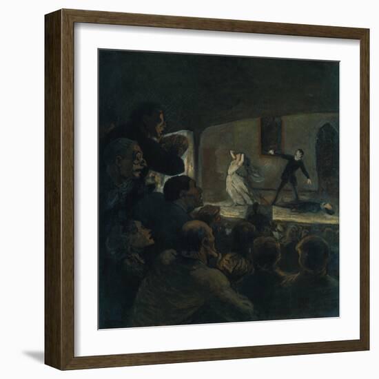 Das Drama. Gegen 1860-Honoré Daumier-Framed Giclee Print