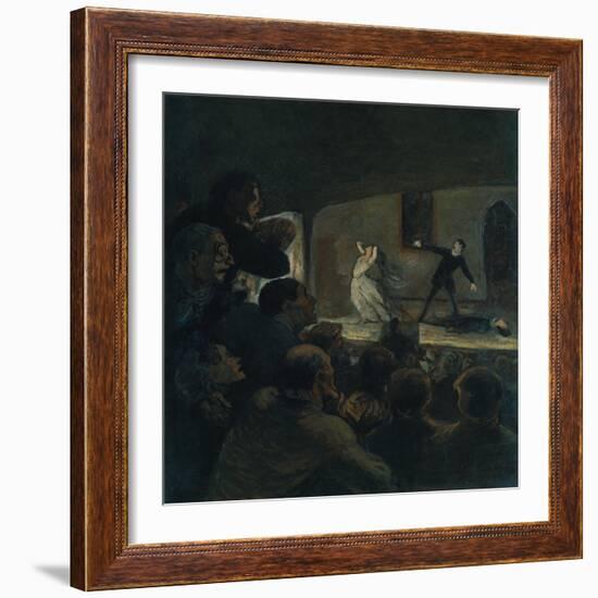 Das Drama. Gegen 1860-Honoré Daumier-Framed Giclee Print