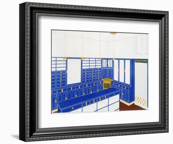 Das Interieur Iv, a Glove Shop, 1906 (Colour Litho)-Johann Stubner-Framed Giclee Print