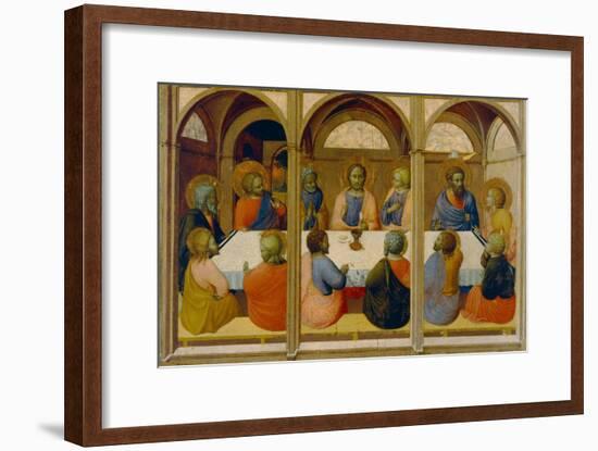 Das letzte Abendmahl. Fragment von der Pala dell'Arte della lana. Um 1426-Sassetta Stefano di Giovanni-Framed Giclee Print