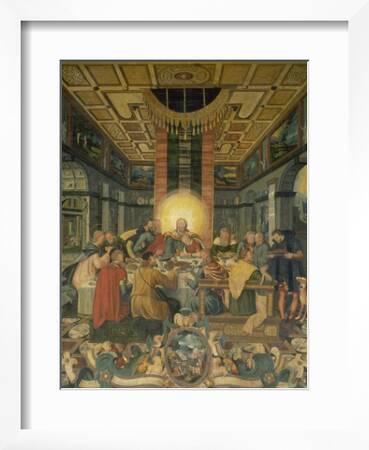 Der Heinrich Frauenkirche Göding Abendmahl, Altar Elder Print Letzte Giclee in - the Muehlberg/Elbe\' Mitteltafel Das Vom