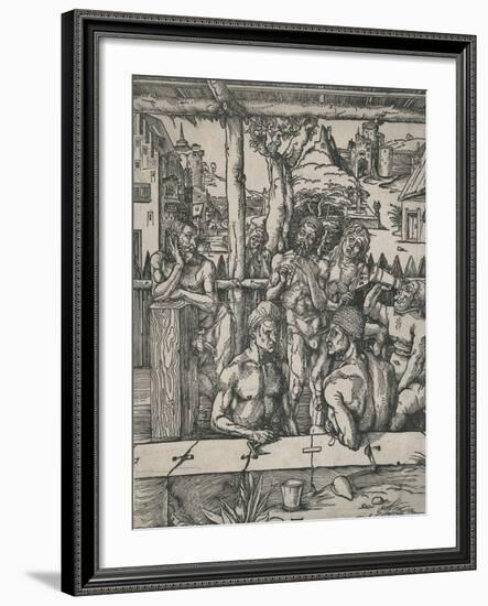 Das Mannerbad (The Men's Bath)-Albrecht Dürer-Framed Photographic Print