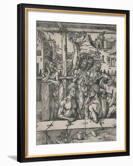 Das Mannerbad (The Men's Bath)-Albrecht Dürer-Framed Photographic Print