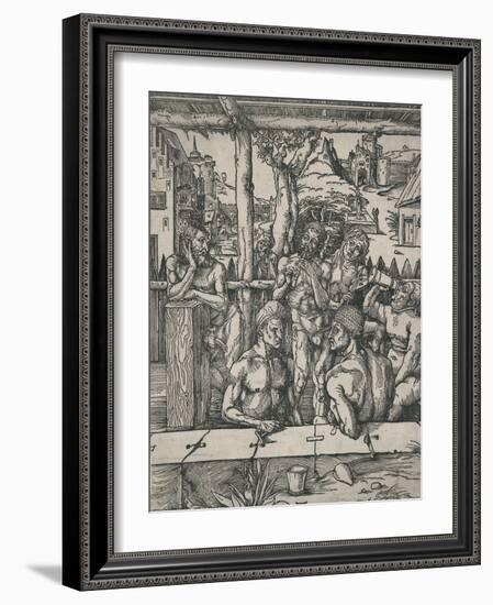 Das Mannerbad (The Men's Bath)-Albrecht Dürer-Framed Photographic Print