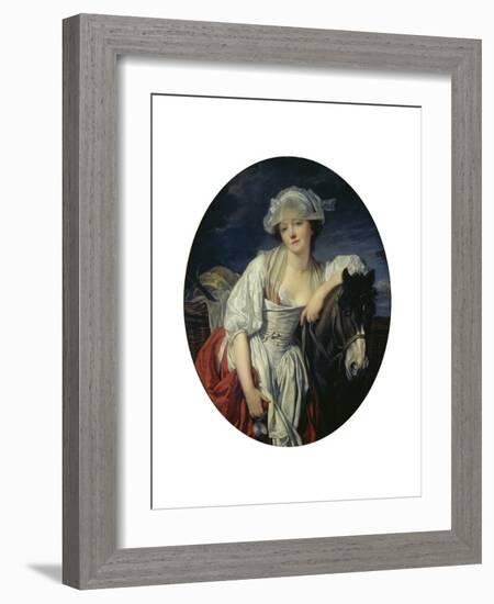 Das Milchmädchen-Jean Baptiste Greuze-Framed Giclee Print